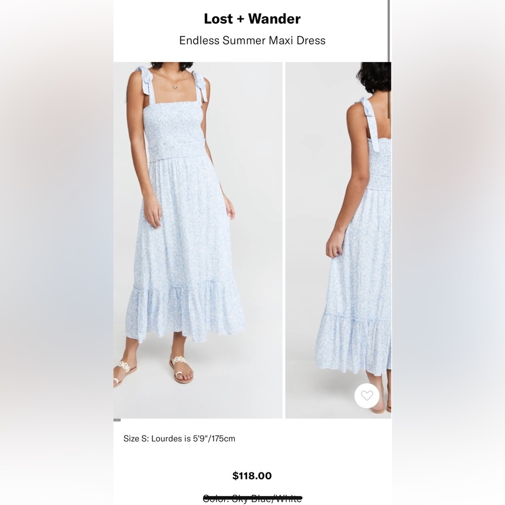 Lost and Wander dress NWT